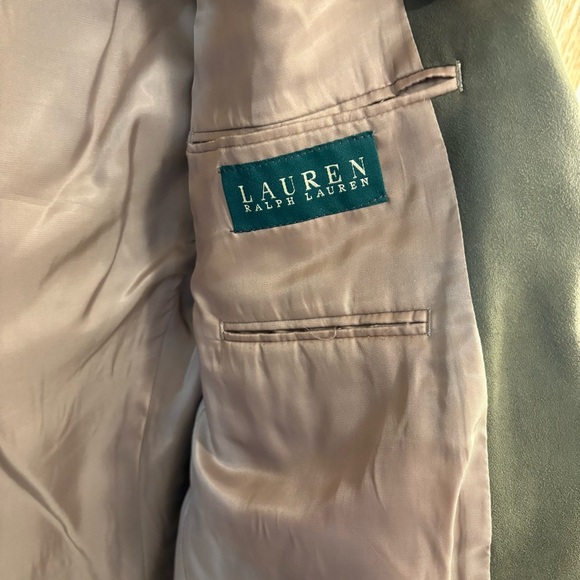 Lauren By Ralph Lauren Brown Suede Polyester Blazer Jacket Sport Coat Men's 40S - Picture 5 of 8